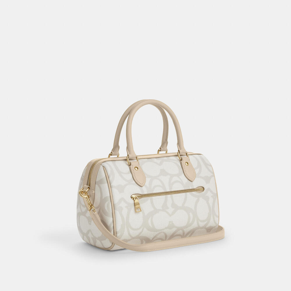 Rowan Satchel Bag In Sketch Signature Canvas
